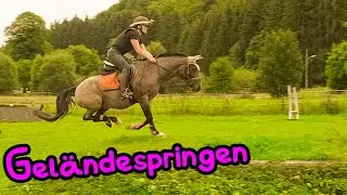 Das erste Geländespringen! 🦄 Geht das gut?