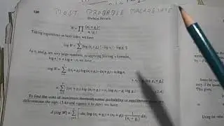 Most probable macrostate in b. E