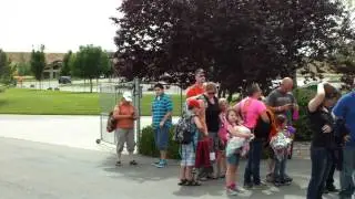 pt2 people waiting for the god and country festival to open it's doors