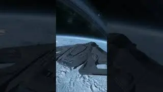 Ambient Eclipse Low Orbit Flyby #shorts #starcitizen #space #lofi