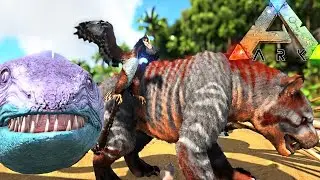ARK Survival Evolved - NEW THYLACOLEO, AMMONITE, MICRORAPTOR & ELECTRO EEL FIRST LOOK - Gameplay