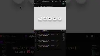🎨 3D Social Icons Hover Effect ✨ | CSS Animation | #htmlcss #css #html #cssanimation #hovereffect