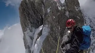 Climbing Petite Aiguille Verte - Chamonix France