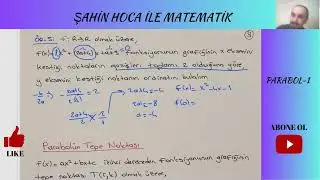 AYT MATEMATİK | Parabol 1  #matematik #yks#tyt #ayt #yks2024#kpss