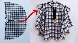 Very Simple and Easy Dress Design for Girls_Complete Cutting and Stitching of baby frock Design