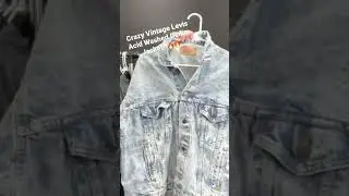 Crazy Thift Find a VTG LEVIS Denim Acid Washed Jacket FOR SALE ON DEPOP AND IG