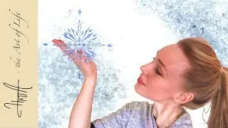 How to draw a snowflake mandala - guided tutorial