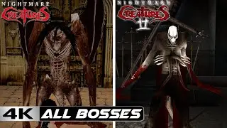 Nightmare Creatures 1 and 2  All Bosses Encounters\Battles [4K 60FPS INTERPOLATED]