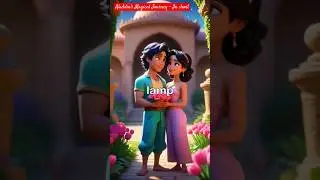 Aladdin's Magical Journey in a min | Animated Adventure #ai #magic #story #shorts #feed #viralvideo
