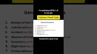 General exceptions#offence #ppc #ipc
