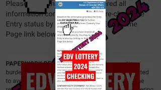 How to check EDV Result 2024#viral #usa #dvlottery2024
