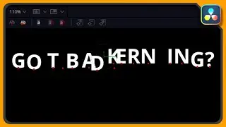 Fix Annoying Spac e  s  between lett   e r s in DaVinci Resolve. Adjust Kerning TUTORIAL