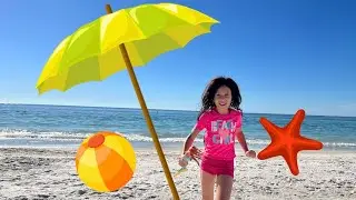 Kids Beach Day Fun: Sandcastles, Swimming, and Sun! | Family Vacation Vlog
