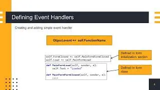 Events and Event Handlers in iron python