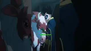 Robin&rsquo;s New Pet is a Cow?! 🐄😲 | #dc #dcuniverse #justiceleague #robin #jonkent #supersons #shorts