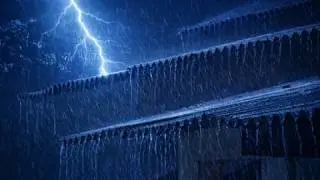 Звуки сильного дождя 🌧️ | Мгновенное расслабление, глубокий сон и снятие стресса