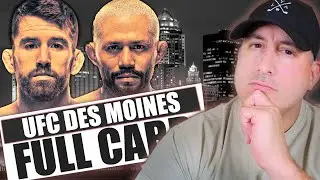 UFC Des Moines: Sandhagen vs. Figueiredo FULL CARD Predictions and Bets