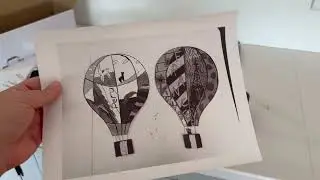 Модернизированный портативный принтер Phomemo с сенсорным экраном, беспроводной термопринтер Blue...