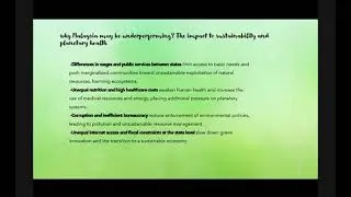 GHQ0055 Relation between SDG & healthy planet (especially in Malaysia)