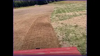 Converting pasture into lawn. John Deere 4066r and Del Morino renovator.