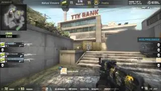 CS:GO - Flusha Crazy 1 vs 4 Clutch @ ESL Pro League