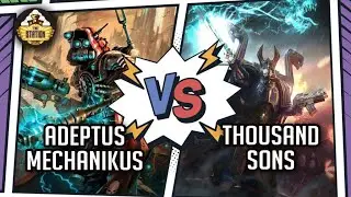 ADEPTUS MECHANICUS vs THOUSAND SONS I Репорт | 1000 pts I Warhammer 40000