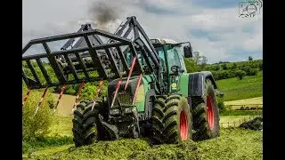 Fendt 930 Vario TMS/ Quicke Q8M/ 1. Schnitt 2019 Walzen/ Motorsound [Agrarservice Braun]
