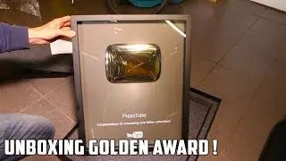 Golden Playbutton Unboxing