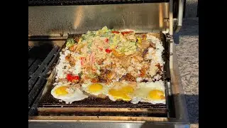 Hibachi on the American Muscle Grill (Hybrid Cooking at its finest!!)   4K