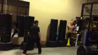 Me trying Donnie Yen's Jump 3 Side Kicks