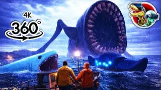 360 Sea Eater Caught on Camera with Bloop, El Gran Maja Sea Monsters | 360 video 4K