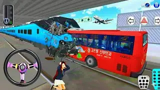 New Express Bus Vs Bullet Train Crash 💥 | 3D Driving Class 2025 | Android/iOS Gameplay - Car Game
