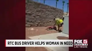 Southern Nevada bus driver helps a woman in need