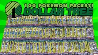 OPENING 100 PACKS OF GUARDIANS RISING DOLLAR TREE POKEMON CARDS!!