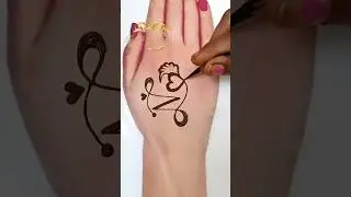 N letter heart tattoo mehndi design|N name tattoo on hand Designs2025#newshorts#youtubeshorts#shorts