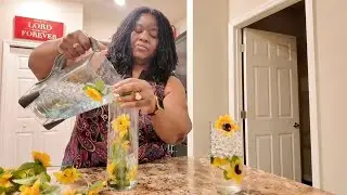 Sunflower Centerpiece Ideas | DIY Spring Summer Sunflower Tablescape | Home Decor Ideas