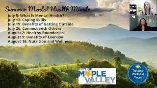 Summer Mental Health Minute Promo