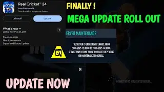 Real Cricket 24 New Update Finally Roll Out ! & Finally Update Released Full Review 