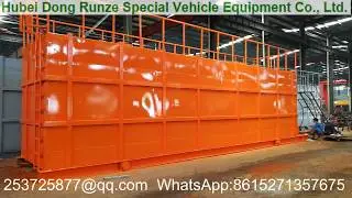 skid mounted  Hydrochloric acid storage tank 2
