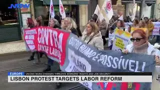 Lisbon protest targets labor reform