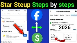 Facebook Star Setup Kaise Kare 🎉 | How To Setup Facebook Stars🤑Facebook Stars 2026