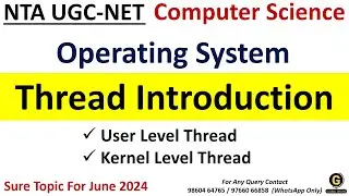 Threads in Operating System in Hindi | UGC NET Computer Science Preparation | Paper 2 for June 2024