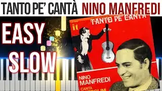 Tanto pe' Cantà - Nino Manfredi - EASY SLOW Piano Tutorial 🎹 - video 4K🤙