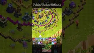 Easily 3 Star the Painter Warden Challenge (Clash of Clans) | #coc #clashofclans #shorts