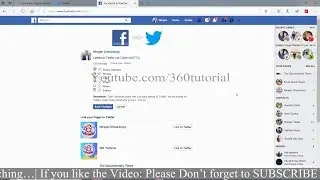 How to connect facebook profile and facebook page to twitter (In Hindi)