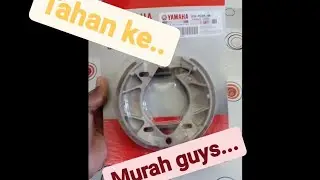 CARA PASANG BRAKE SHOE SET YAMAHA EGO S