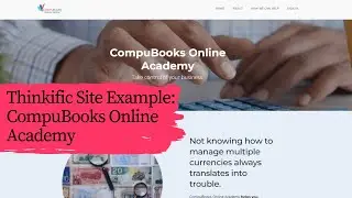 Thinkific Landing Page Example | CompuBooks Online Academy