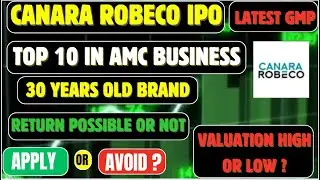 Canara Robeco AMC IPO Review | AMC Sector |Rubicon IPO review | Rubicon research IPO GMP |