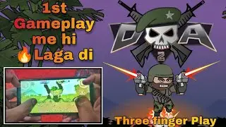 Playing three finger first time| How to play three finger Mini Militia Classic New players can learn