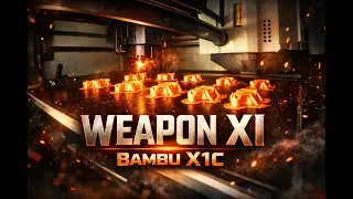 Weapon XI (Bambu X1C) 7 min Timelapse &mdash; Octopod Connectors (PETG) &mdash; Etsy Production Run